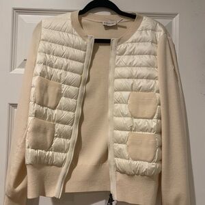 Moncler down wool cardingan